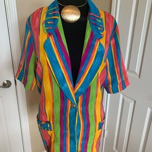 Vintage Watercolor Top/Blazer